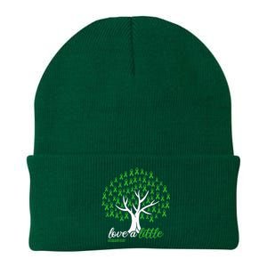 Love A Little Green Ribbon Tree Dwarfism Awareness Knit Cap Winter Beanie