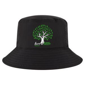 Love A Little Green Ribbon Tree Dwarfism Awareness Cool Comfort Performance Bucket Hat