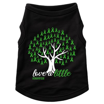 Love A Little Green Ribbon Tree Dwarfism Awareness Doggie Tank