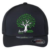 Love A Little Green Ribbon Tree Dwarfism Awareness Flexfit Unipanel Trucker Cap