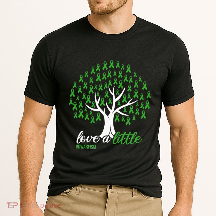Love A Little Green Ribbon Tree Dwarfism Awareness Performance Shirt