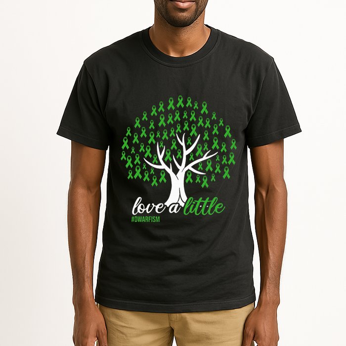 Love A Little Green Ribbon Tree Dwarfism Awareness Tall T-Shirt