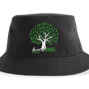 Love A Little Green Ribbon Tree Dwarfism Awareness Sustainable Bucket Hat