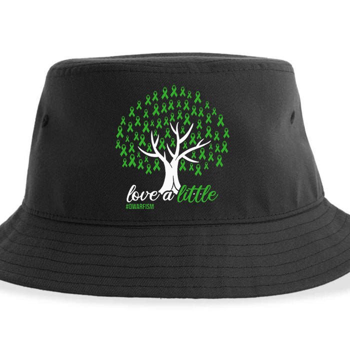 Love A Little Green Ribbon Tree Dwarfism Awareness Sustainable Bucket Hat