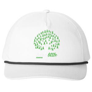 Love A Little Green Ribbon Tree Dwarfism Awareness Snapback Five-Panel Rope Hat