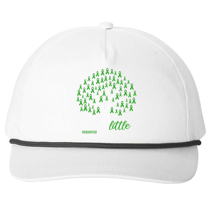 Love A Little Green Ribbon Tree Dwarfism Awareness Snapback Five-Panel Rope Hat