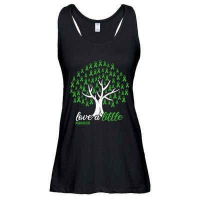 Love A Little Green Ribbon Tree Dwarfism Awareness Ladies Essential Flowy Tank