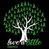 Love A Little Green Ribbon Tree Dwarfism Awareness Mesh Reversible Basketball Jersey Tank