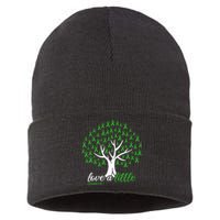 Love A Little Green Ribbon Tree Dwarfism Awareness Sustainable Knit Beanie