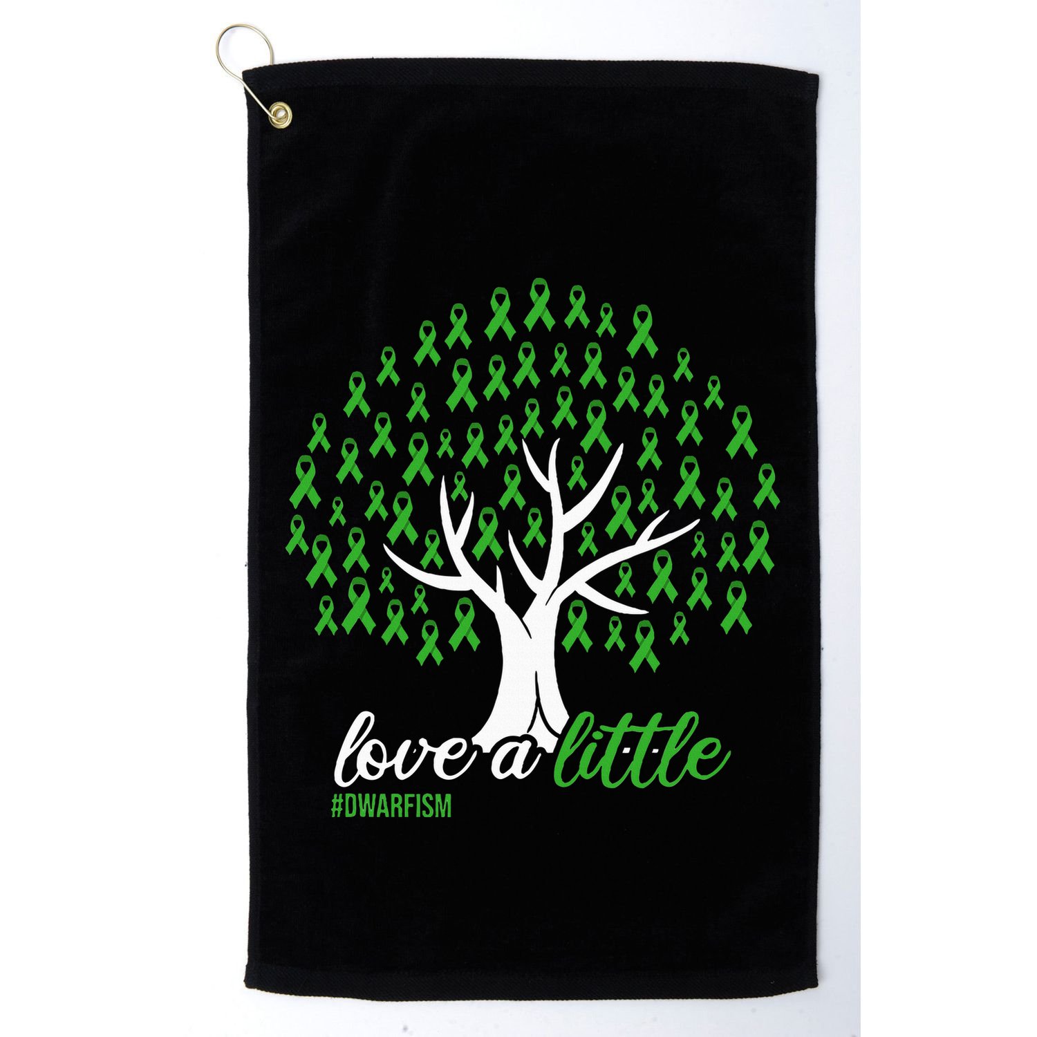 Love A Little Green Ribbon Tree Dwarfism Awareness Golf Towel