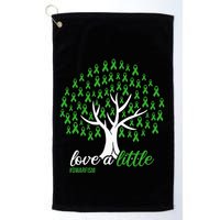 Love A Little Green Ribbon Tree Dwarfism Awareness Golf Towel