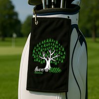 Love A Little Green Ribbon Tree Dwarfism Awareness Golf Towel