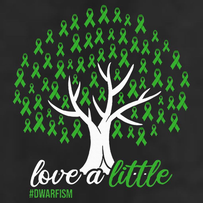 Love A Little Green Ribbon Tree Dwarfism Awareness Golf Towel