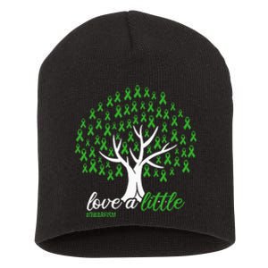 Love A Little Green Ribbon Tree Dwarfism Awareness Short Acrylic Beanie