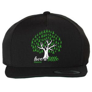 Love A Little Green Ribbon Tree Dwarfism Awareness Wool Snapback Cap