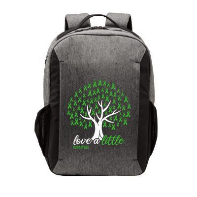Love A Little Green Ribbon Tree Dwarfism Awareness Vector Backpack