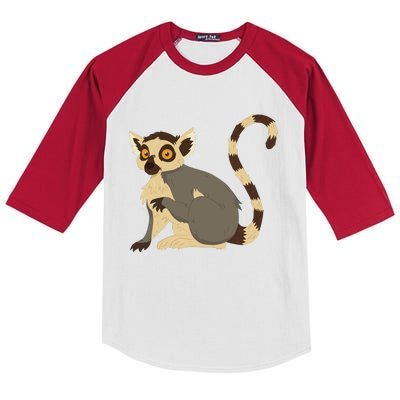 Lemur Animal Kids Colorblock Raglan Jersey