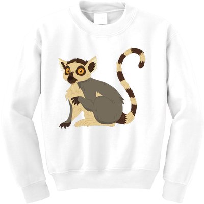 Lemur Animal Kids Sweatshirt