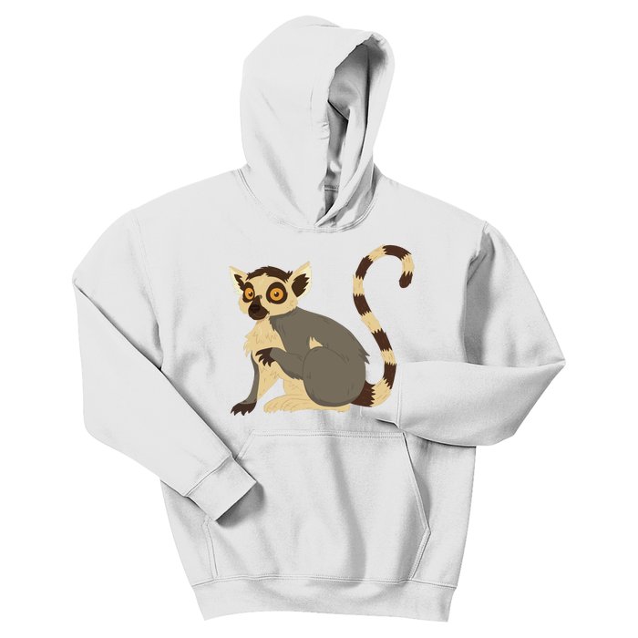 Lemur Animal Kids Hoodie