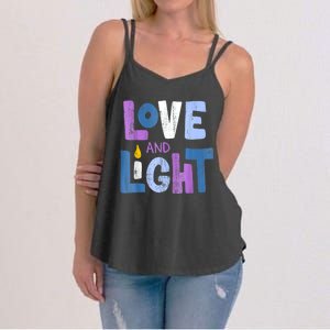 Love And Light Hanukkah For Women Women's Strappy Tank