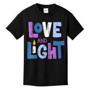 Love And Light Hanukkah For Women Kids T-Shirt