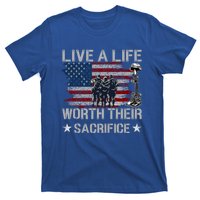 Live A Life Worth Their Sacrifice Gift Veterans Day Gift T-Shirt