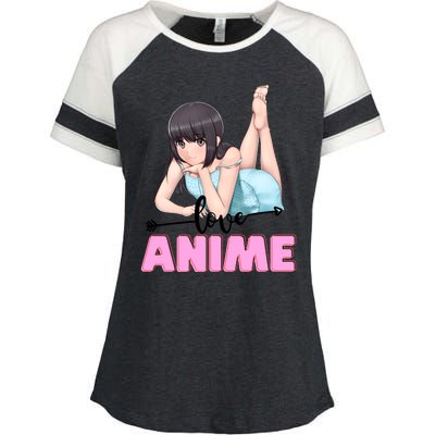 Love Anime Enza Ladies Jersey Colorblock Tee