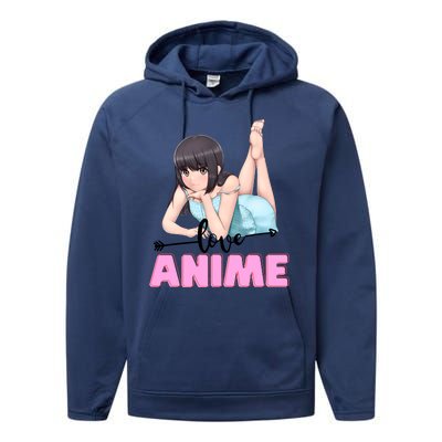 Love Anime Performance Fleece Hoodie