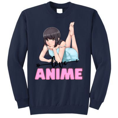 Love Anime Tall Sweatshirt