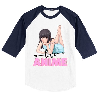 Love Anime Baseball Sleeve Shirt