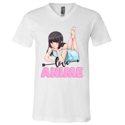 Love Anime V-Neck T-Shirt