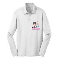 Love Anime Silk Touch Performance Long Sleeve Polo