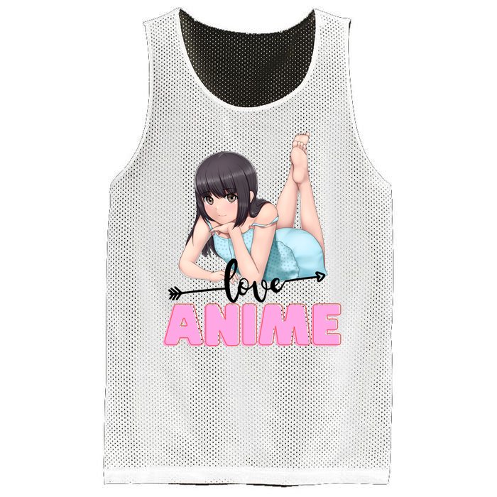 Love Anime Mesh Reversible Basketball Jersey Tank