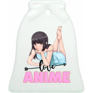 Love Anime Ceramic Bell Ornament