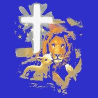 Lion And Lamb Cross Jesus Christ Stripe Pom Pom Beanie