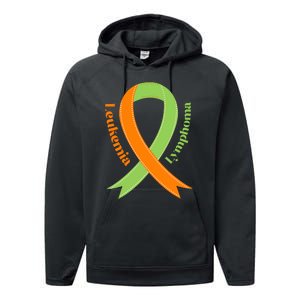 Leukemia And Lymphoma Awareness Performance Fleece Hoodie