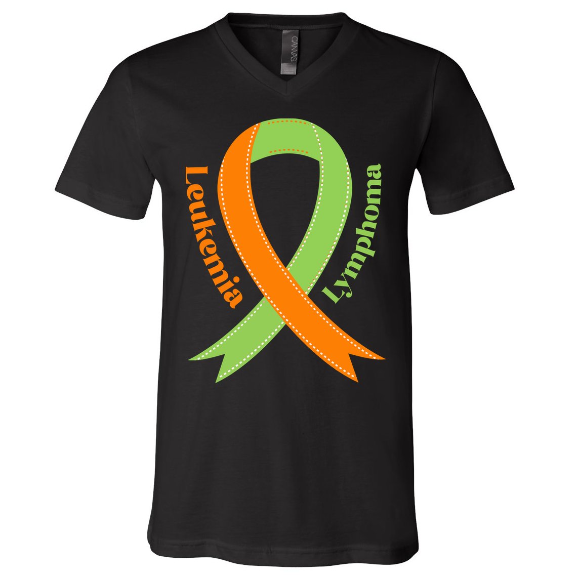 Leukemia And Lymphoma Awareness V-Neck T-Shirt