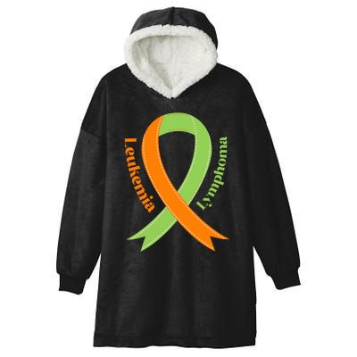 Leukemia And Lymphoma Awareness Hooded Wearable Blanket