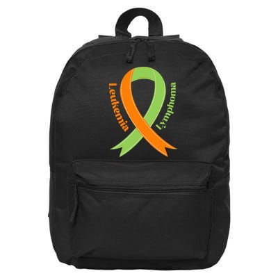 Leukemia And Lymphoma Awareness 16 in Basic Backpack