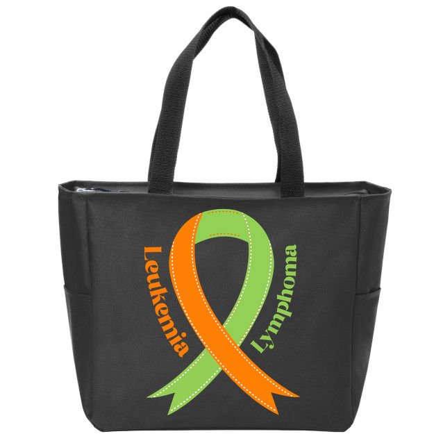 Leukemia And Lymphoma Awareness Zip Tote Bag
