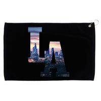 Los Angeles LA Skyline Vintage California LA Grommeted Golf Towel