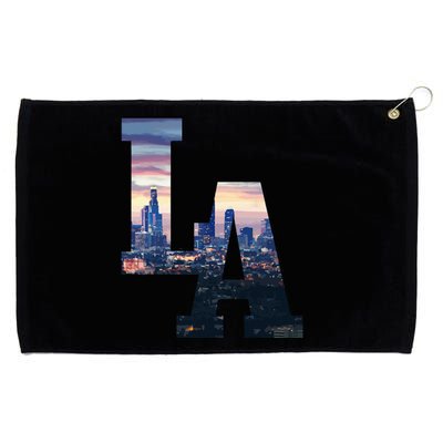 Los Angeles LA Skyline Vintage California LA Grommeted Golf Towel