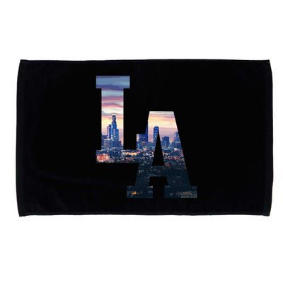 Los Angeles LA Skyline Vintage California LA Microfiber Hand Towel