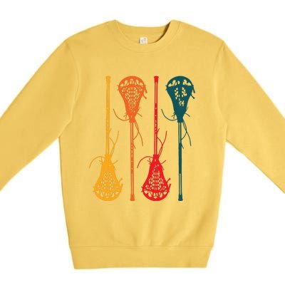 Lacrosse Apparel Lacrosse Retro Vintage Premium Crewneck Sweatshirt