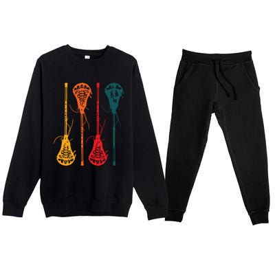 Lacrosse Apparel Lacrosse Retro Vintage Premium Crewneck Sweatsuit Set