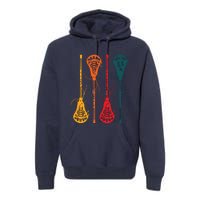 Lacrosse Apparel Lacrosse Retro Vintage Premium Hoodie