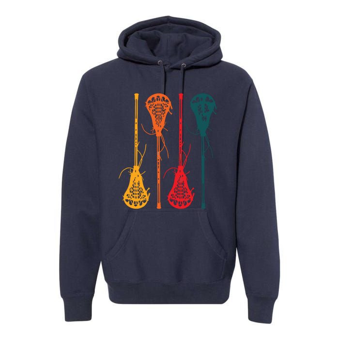 Lacrosse Apparel Lacrosse Retro Vintage Premium Hoodie