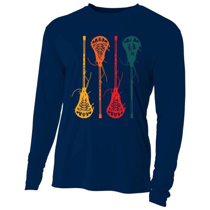 Lacrosse Apparel Lacrosse Retro Vintage Cooling Performance Long Sleeve Crew