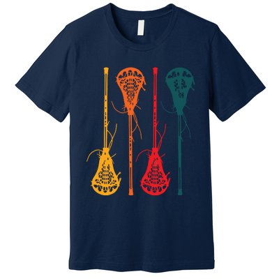 Lacrosse Apparel Lacrosse Retro Vintage Premium T-Shirt