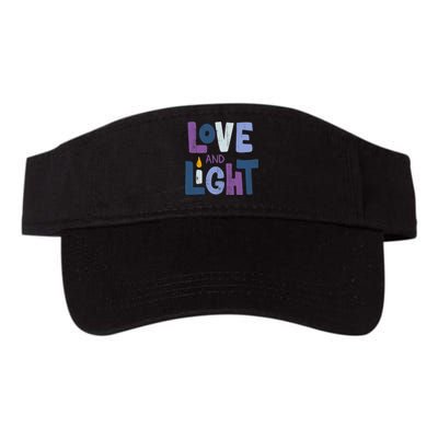 Love And Light Hanukkah Chanukah Jewish Trending Gift Valucap Bio-Washed Visor